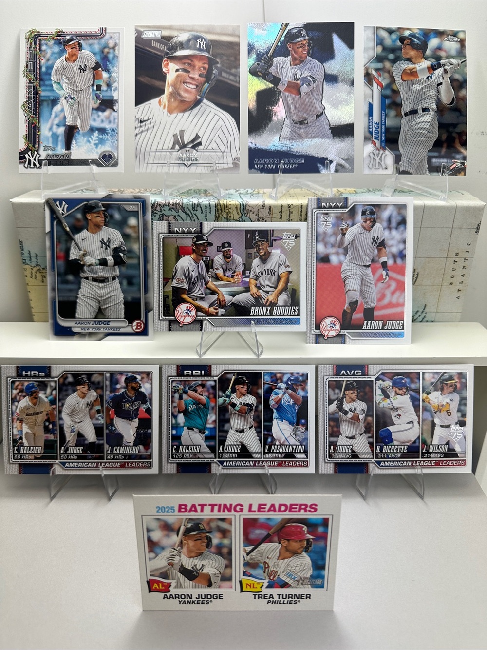 Aaron Judge solo/combo cards Yankees Lot of 11